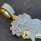 Round/Baguette Diamond Hip Hop Jesus Pendant  customdiamjewel   