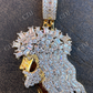 Round/Baguette Diamond Hip Hop Jesus Pendant  customdiamjewel   