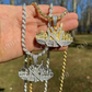 Hip Hop New York NYC Skyline Diamond Pendant  customdiamjewel   