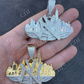 Hip Hop New York NYC Skyline Diamond Pendant  customdiamjewel   