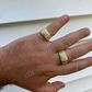 Moissanite Nugget Square Men's Ring  customdiamjewel   