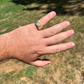 Moissanite Nugget Square Men's Ring  customdiamjewel   
