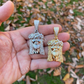 Silver Gold Jesus Piece Pendant  customdiamjewel   