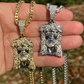 Silver Gold Jesus Piece Pendant  customdiamjewel   