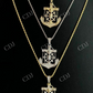 Jesus & Anchor Piece Super Iced Diamond Pendant  customdiamjewel   