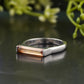 Orange Baguette Cut Moissanite Ring