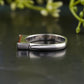 Orange Baguette Cut Moissanite Ring