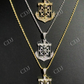 Jesus & Anchor Piece Super Iced Diamond Pendant  customdiamjewel   