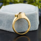 Oval Rose Cut Lab-Grown Diamond Ring