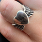 Sterling Silver Heart Shape Ring  customdiamjewel   