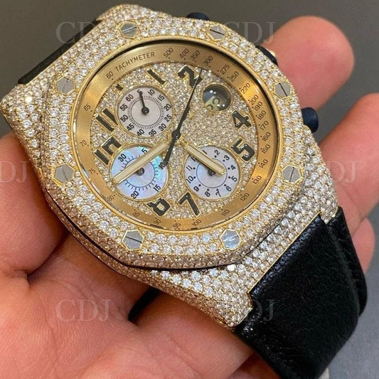 High Quality AP Chrono Silicone Strap Watch customdiamjewel
