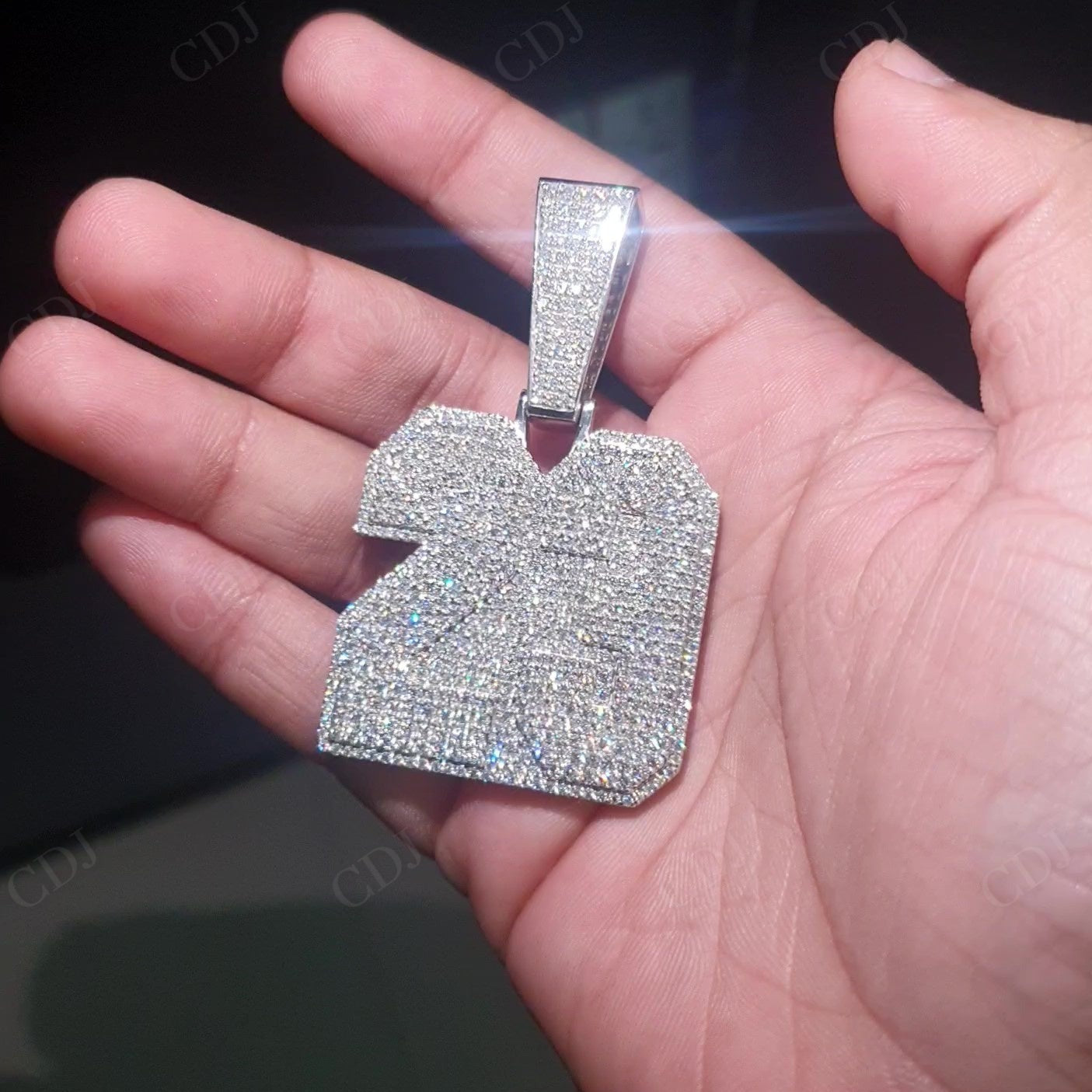 Iced Out Moissanite 23 Number Hip Hop Pendant hip hop jewelry customdiamjewel   