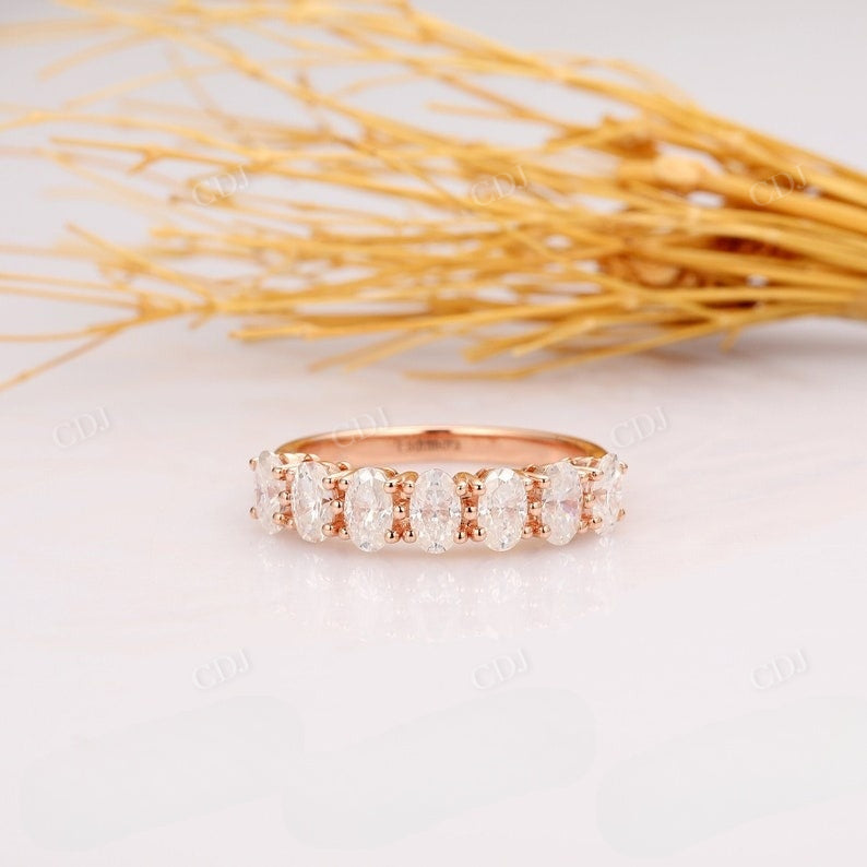 3x5mm Oval Cut Lab Grown Diamond Wedding Band  customdiamjewel   