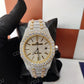 Iced Out Diamond Yellow/White AP Modified Watch customdiamjewel