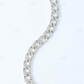 15MM Baguette Cut Diamond Cuban Link Chain In White Gold  customdiamjewel   