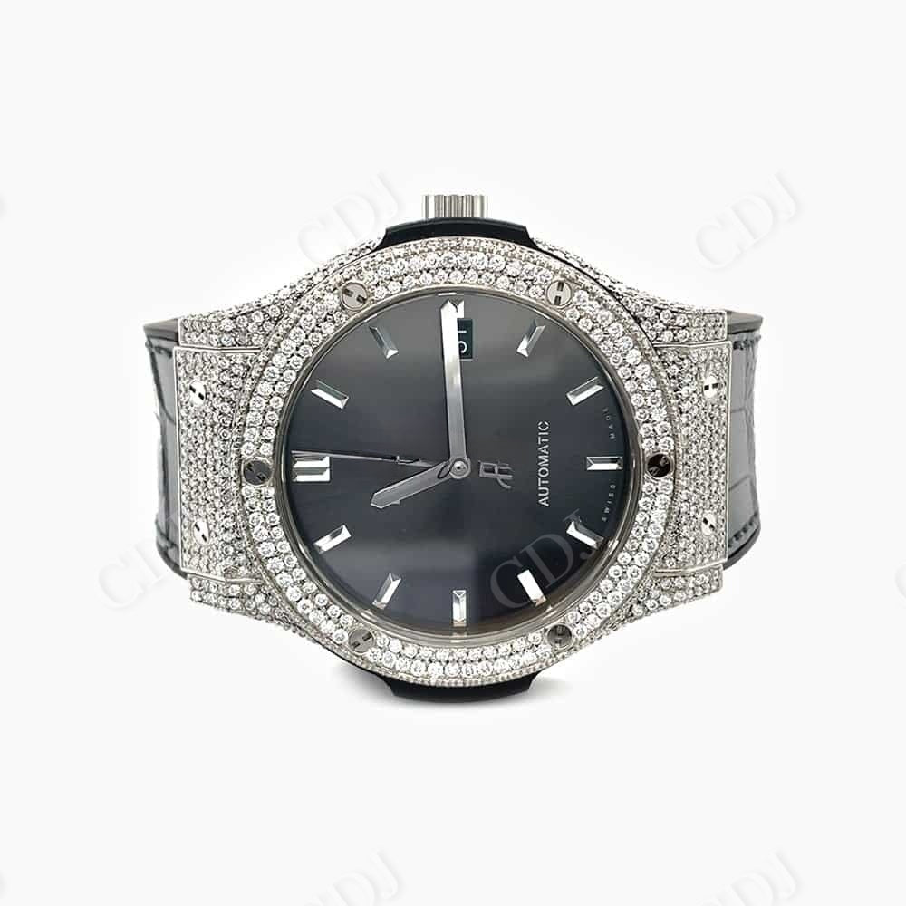 Moissanite Diamond Hip Hop Wrist Watch For Men customdiamjewel