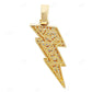 Classic 1 CTW Moissanite Silver Thunderbolt Pendant CustomDiamJewel