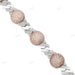 Natural Diamond Cuban Ball Bracelet hip hop jewelry CustomDiamJewel