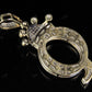 1.5" 14K Solid Gold Letter 'Q' Crown Real Diamond Custom Pendant CustomDiamJewel