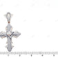 10K Gold Lab Grown 3.5 Inch Diamond Cross Pendant Hip Hop Pendent CustomDiamJewel