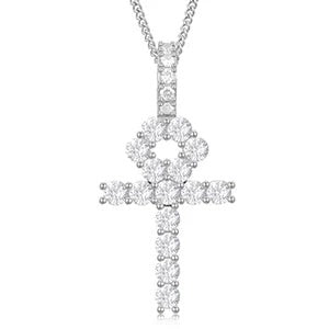 Trendy Custom Handmade Moissanite Pendant In Silver hip hop jewelry CustomDiamJewel