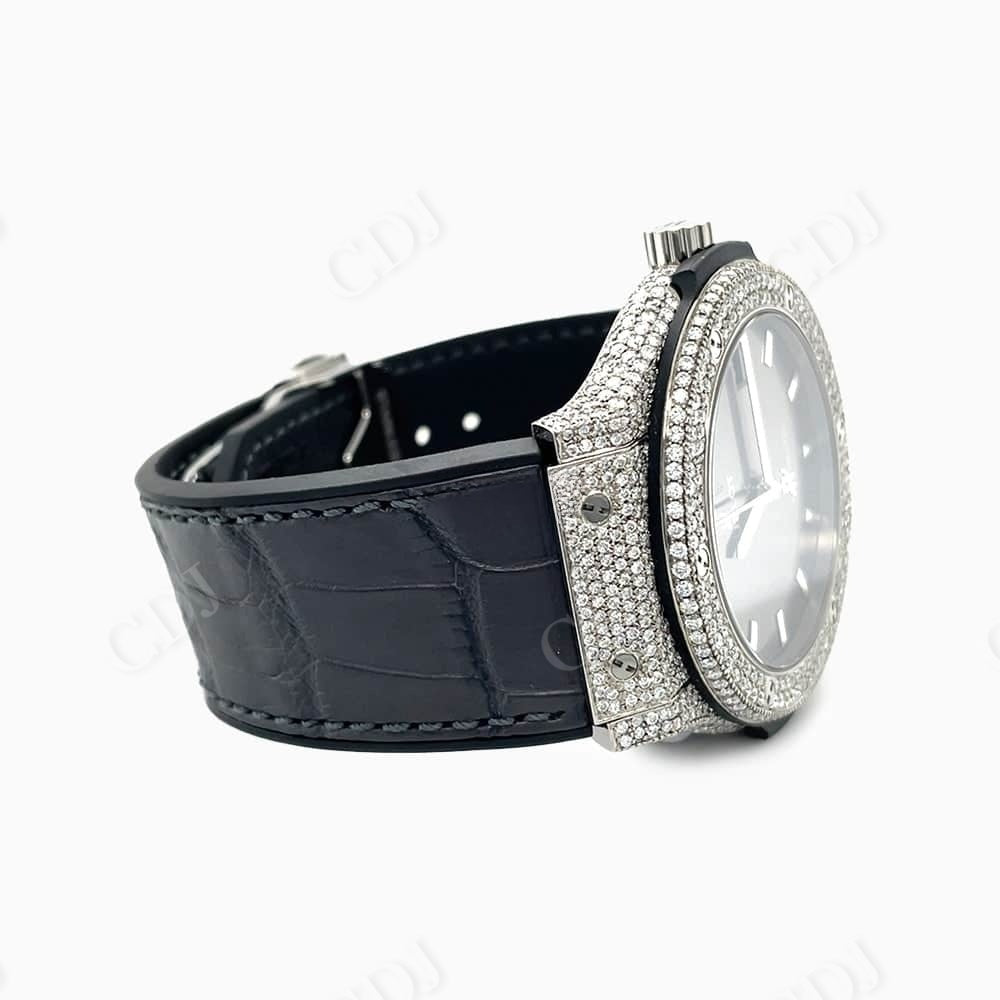 Moissanite Diamond Hip Hop Wrist Watch For Men customdiamjewel