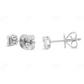 0.18 CT Baguette Diamond Cluster Stud Earrings Stud earrings CustomDiamJewel