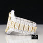 Fabulous Moissanite Skeleton Dual Tone Watch For Men's Watch customdiamjewel