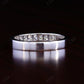 2.00MM Princess Cut Lab Grown Diamond Channel Set Half Eternity Wedding Band  customdiamjewel   