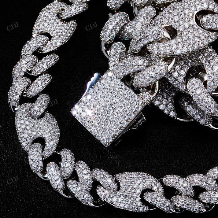 Antique Two Tone Gold Iced Out Diamond Hip Hop Chain hip hop jewelry CustomDiamJewel