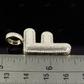 1.5" 0.80 CTW 10K Gold Natural Diamond Initial F Letter Pendant CustomDiamJewel