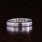 2.00MM Princess Cut Lab Grown Diamond Channel Set Half Eternity Wedding Band  customdiamjewel   
