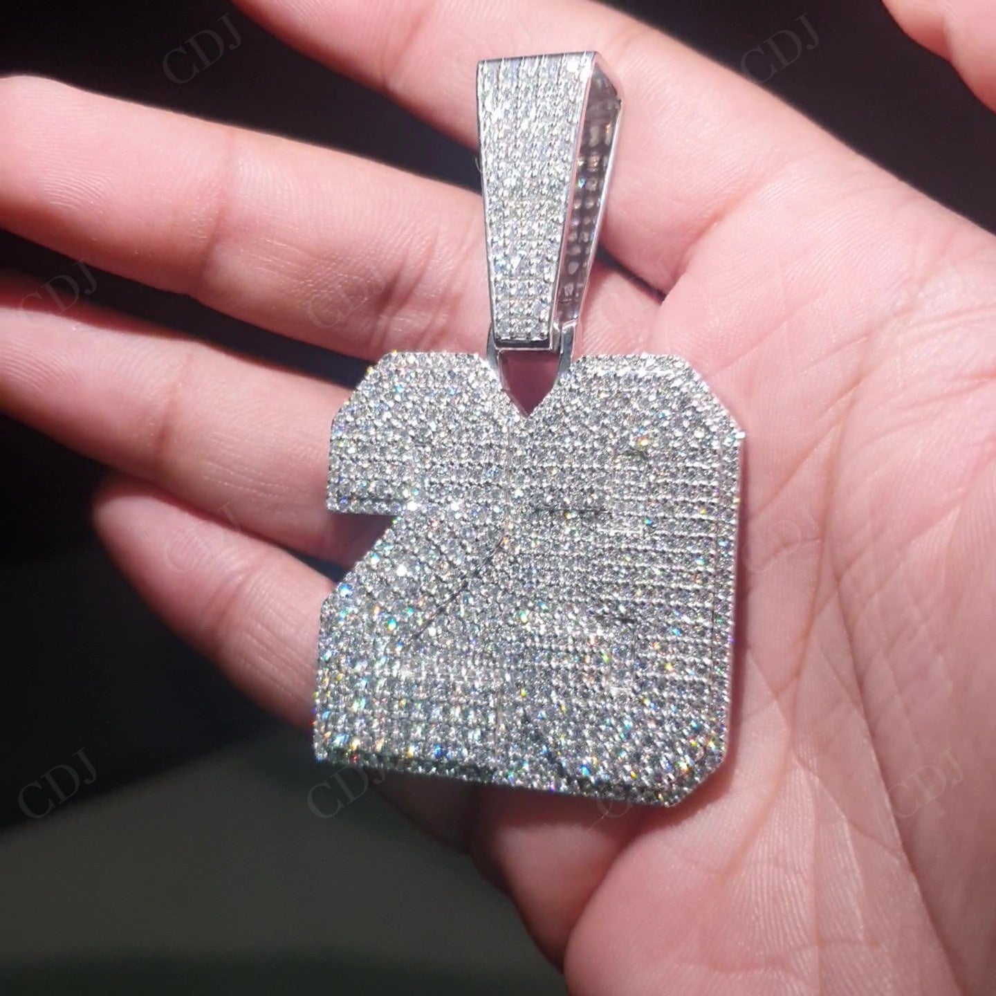 Iced Out Moissanite 23 Number Hip Hop Pendant