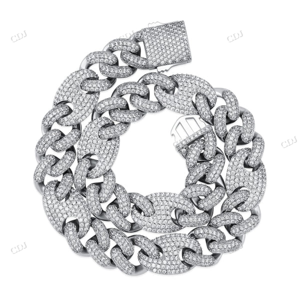 Antique Two Tone Gold Iced Out Diamond Hip Hop Chain hip hop jewelry CustomDiamJewel