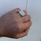 Lab Grown Diamond Icy Hip Hop Ring For Men  customdiamjewel   