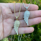Iced Hip Hop Angel Wing Diamond Pendant  customdiamjewel   