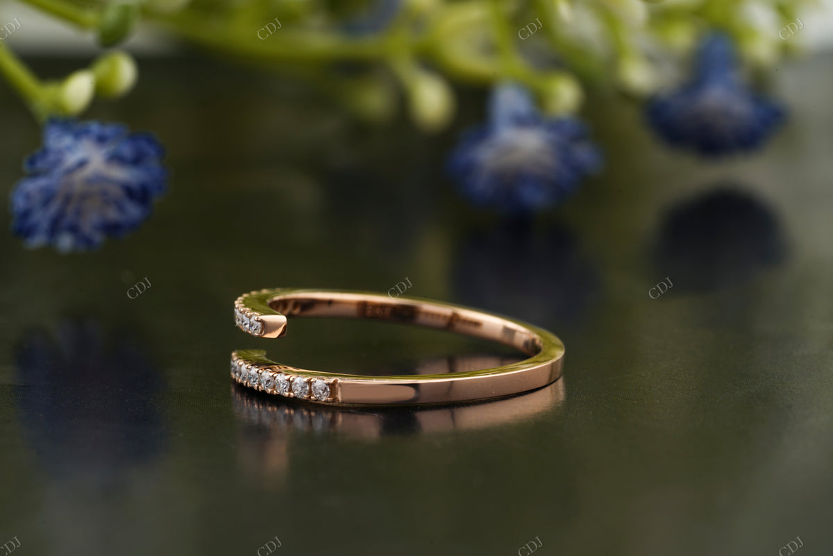 Lab-Grown Diamond Open Cuff Band