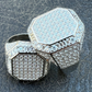Men's Hip hop Large Diamond Ring  customdiamjewel   