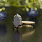 Hexagon Shaped Black Moissanite Ring