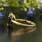 Hexagon Shaped Black Moissanite Ring