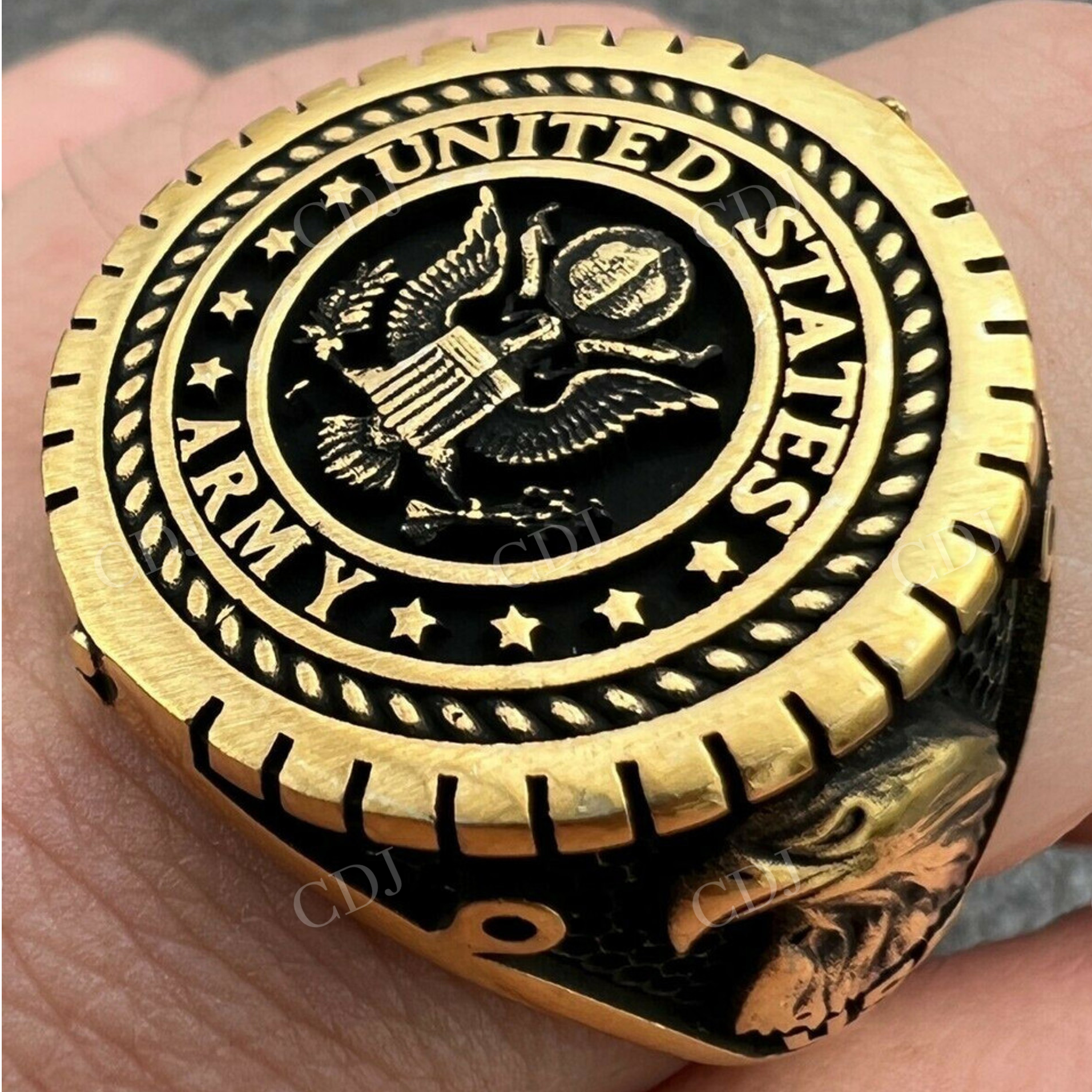 14K Gold Men's Ring  customdiamjewel   