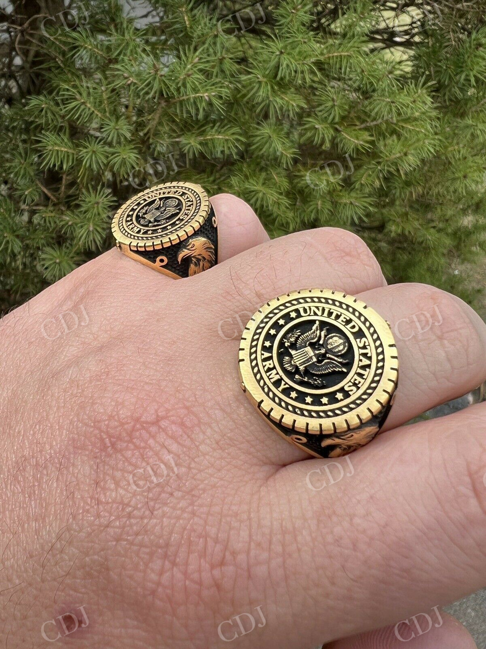 14K Gold Men's Ring  customdiamjewel   