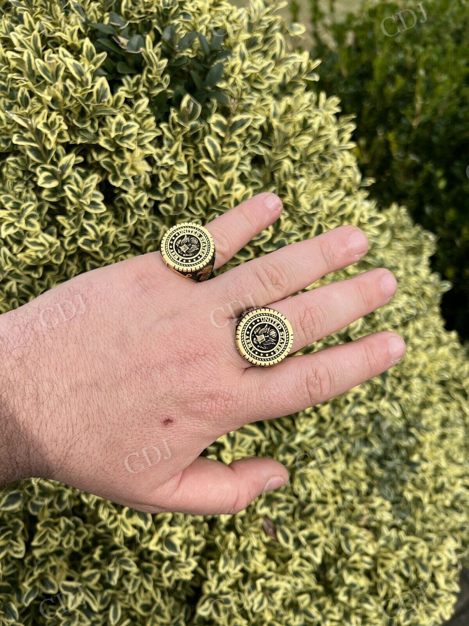 14K Gold Men's Ring  customdiamjewel   