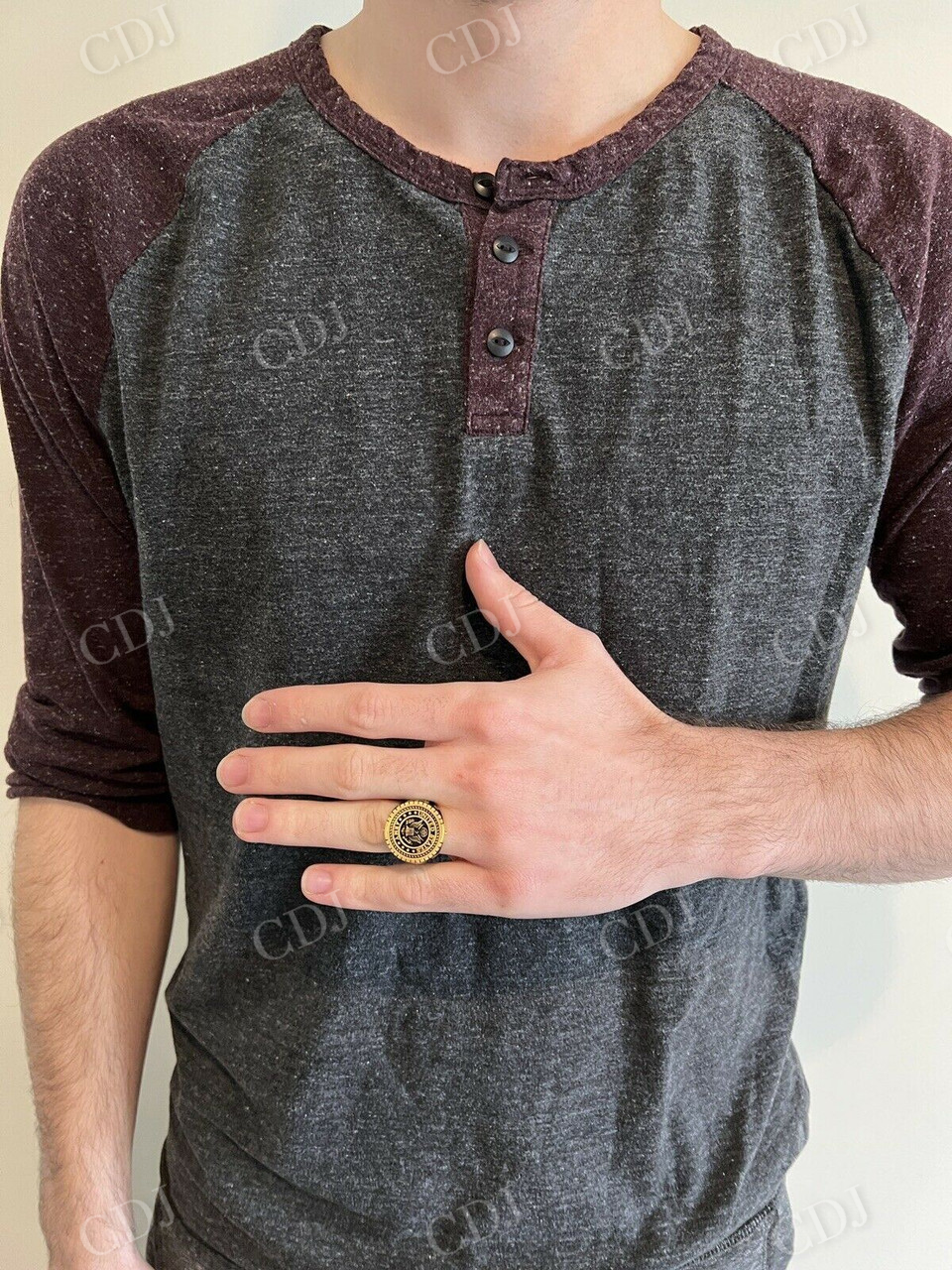 14K Gold Men's Ring  customdiamjewel   