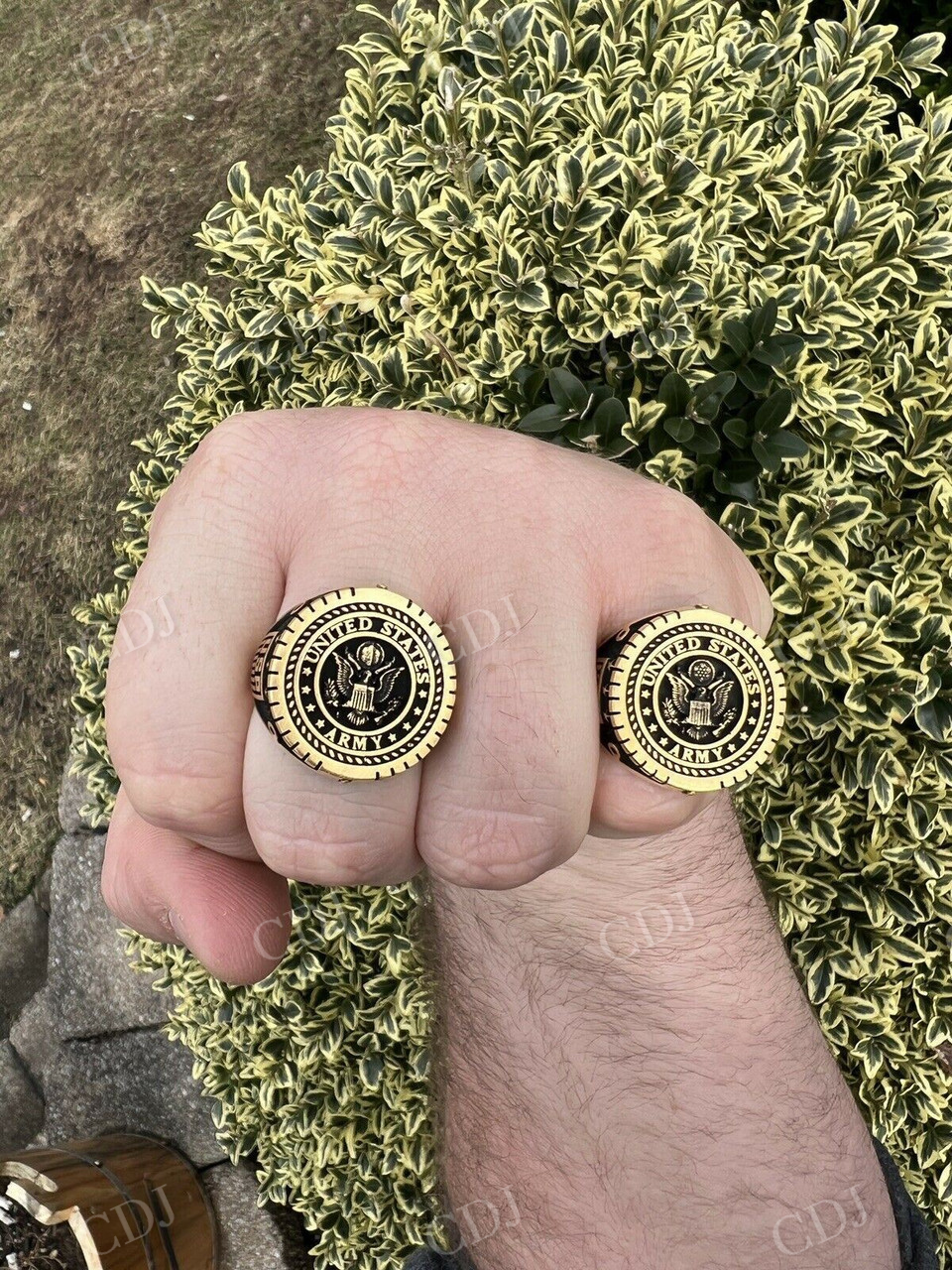 14K Gold Men's Ring  customdiamjewel   