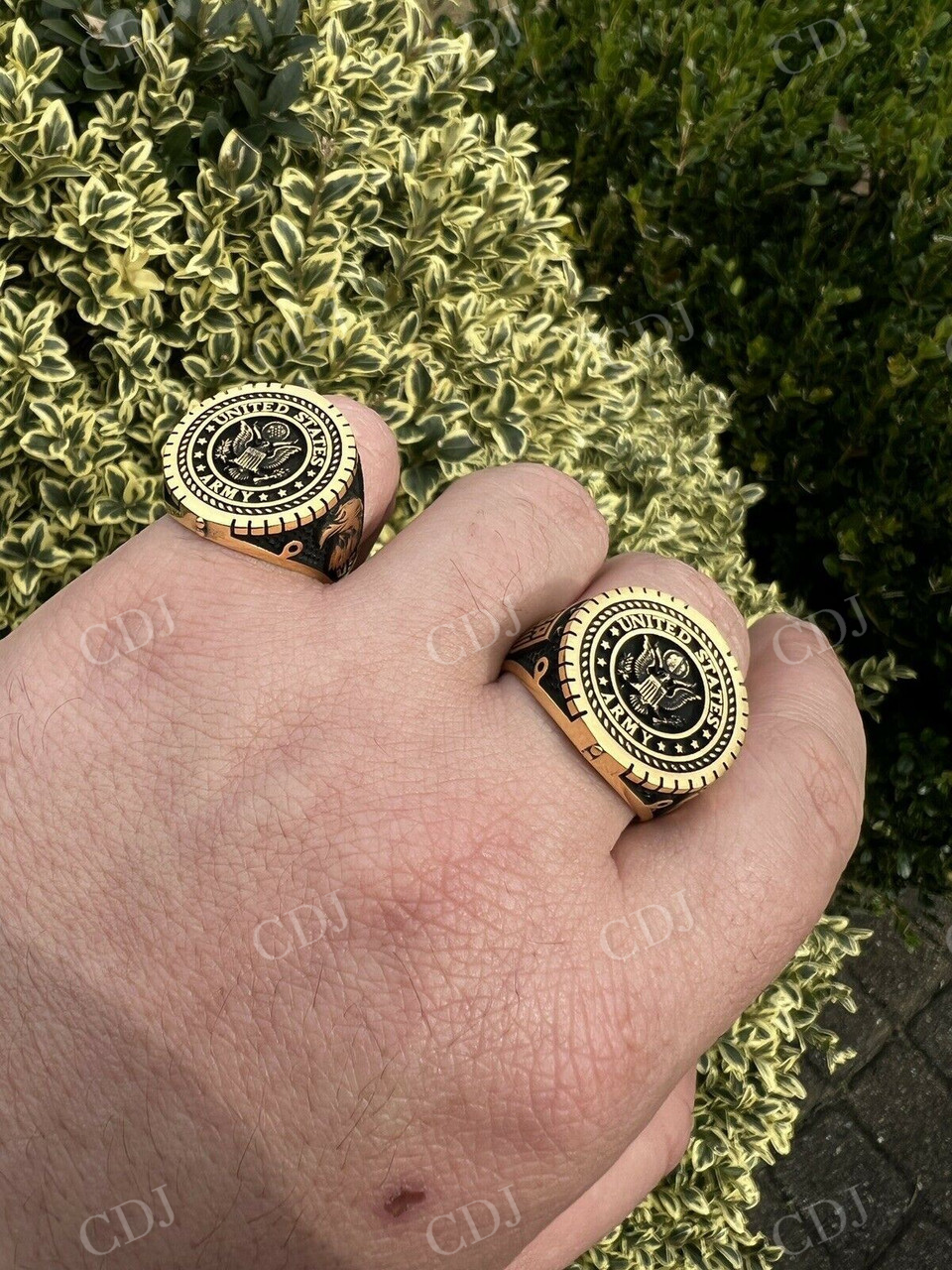 14K Gold Men's Ring  customdiamjewel   