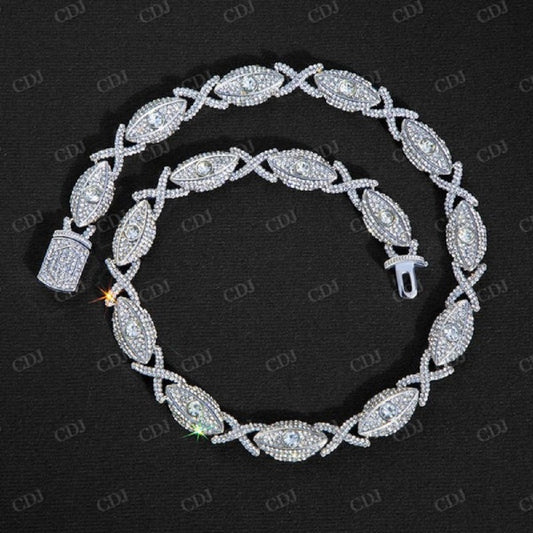 Hip Hop Moissanite Custom Iced Out Chain  CustomDiamJewel   