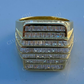 14K Gold Baguette Diamond Hip- Hop Men's Ring  customdiamjewel   