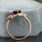 Hexagon Moissanite Rose Gold Ring