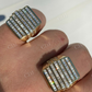 14K Gold Baguette Diamond Hip- Hop Men's Ring  customdiamjewel   